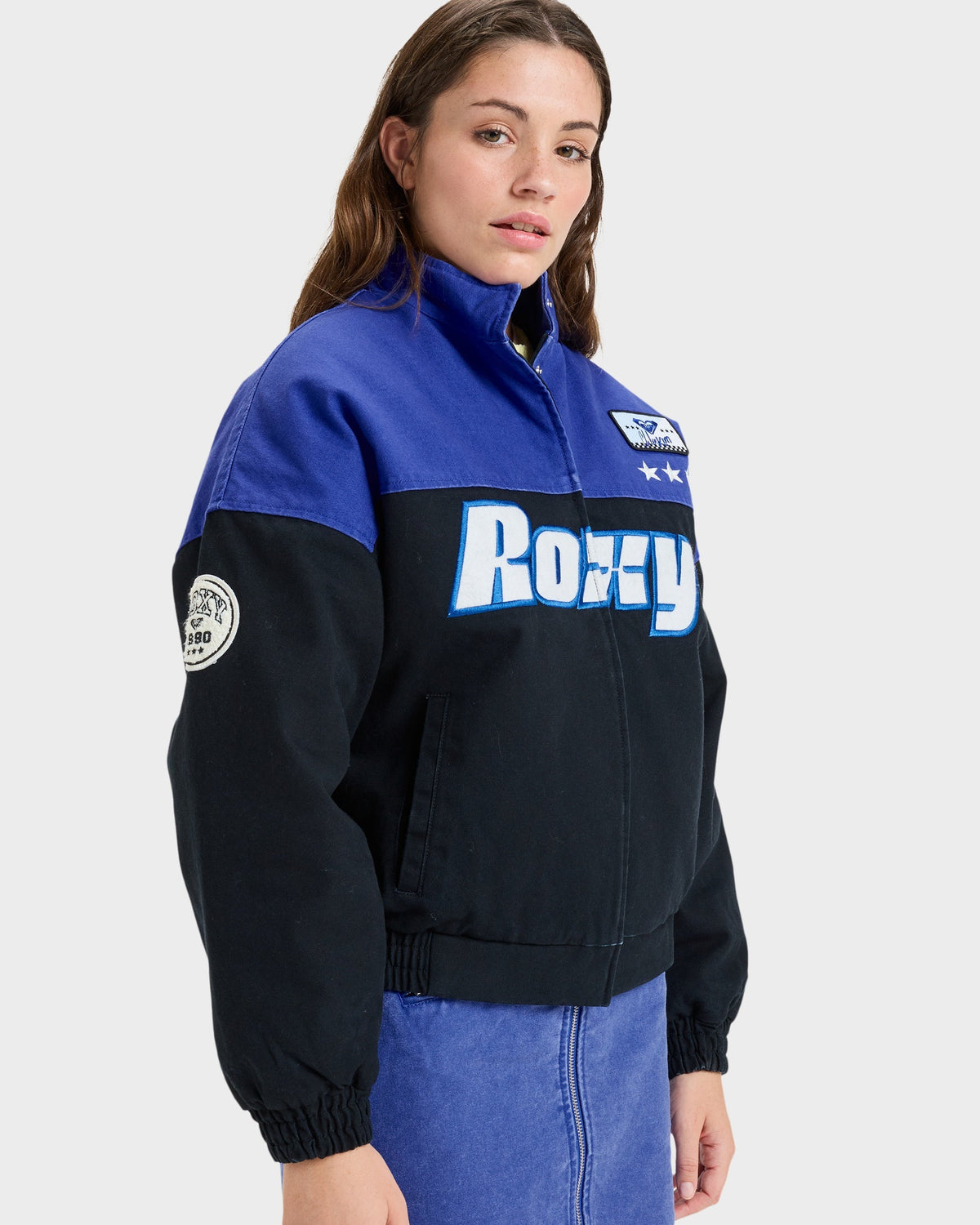 Womens Moto Bomber Jacket