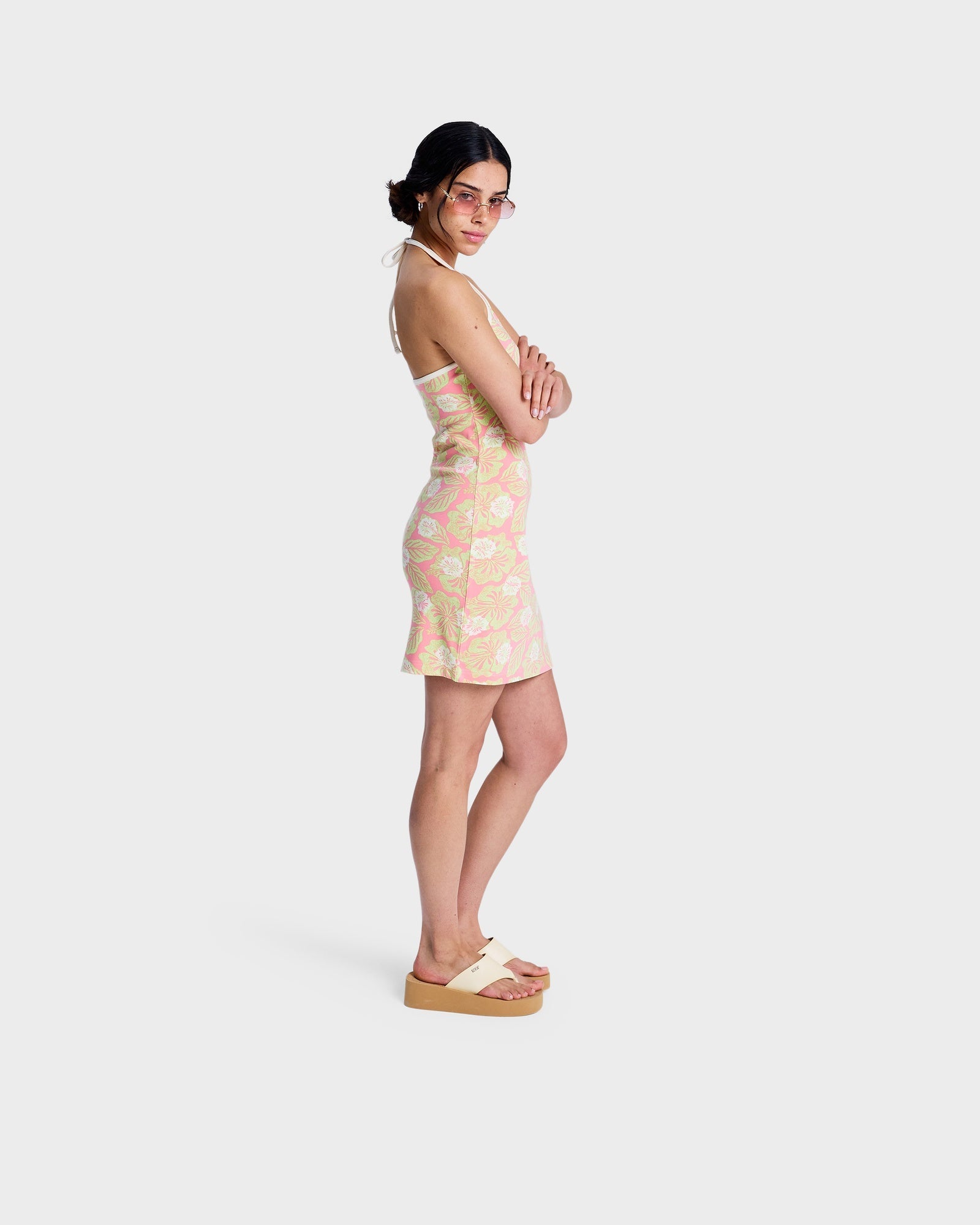Womens Sunlit Souvenir Mini Dress