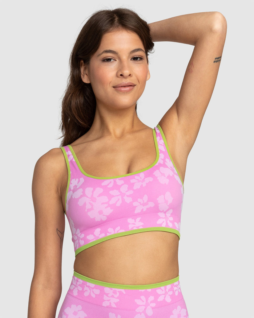 Womens Chill Out Jacquard Sports Bra