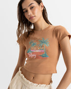 Womens Roxy All Day Crop Top