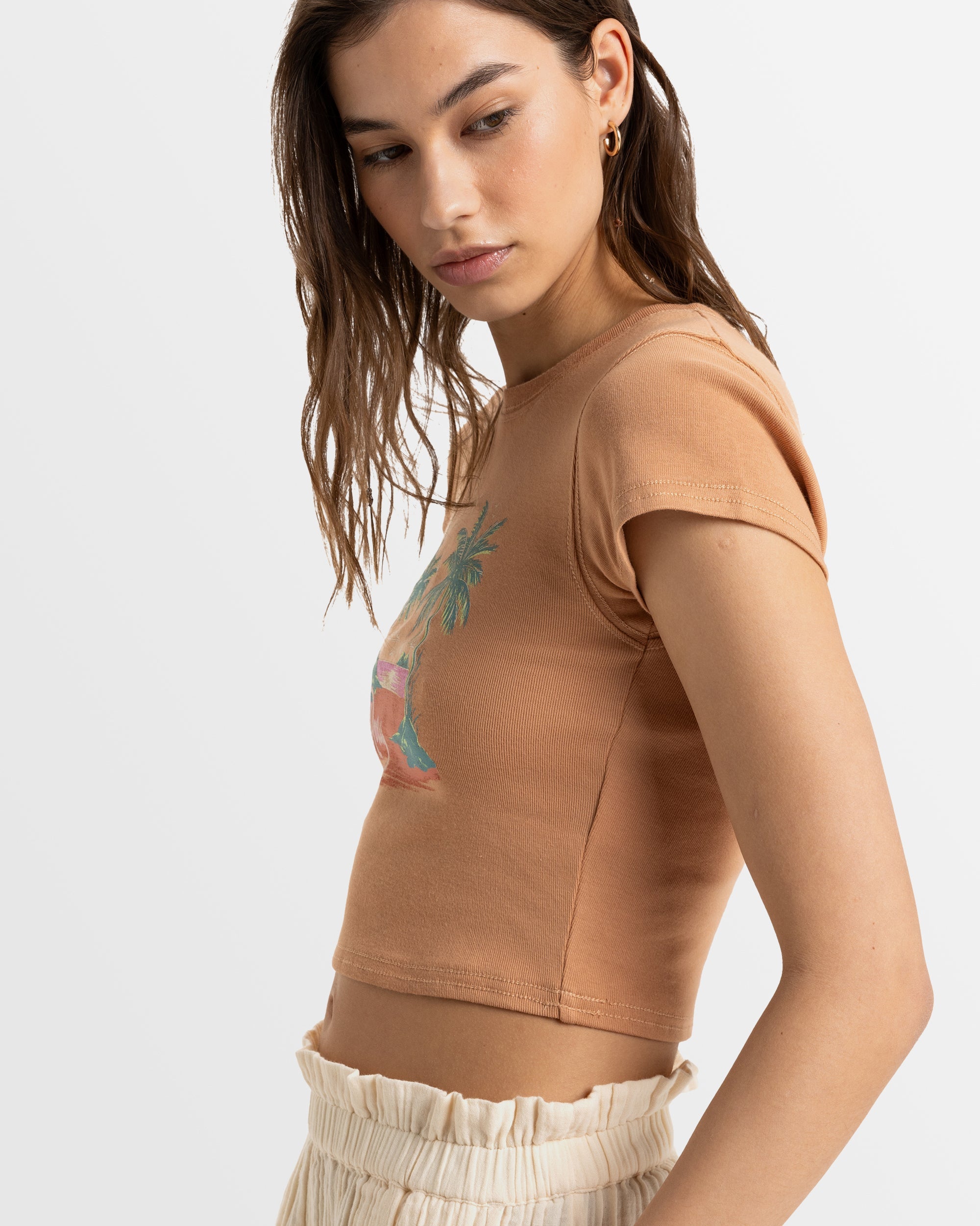 Womens Roxy All Day Crop Top