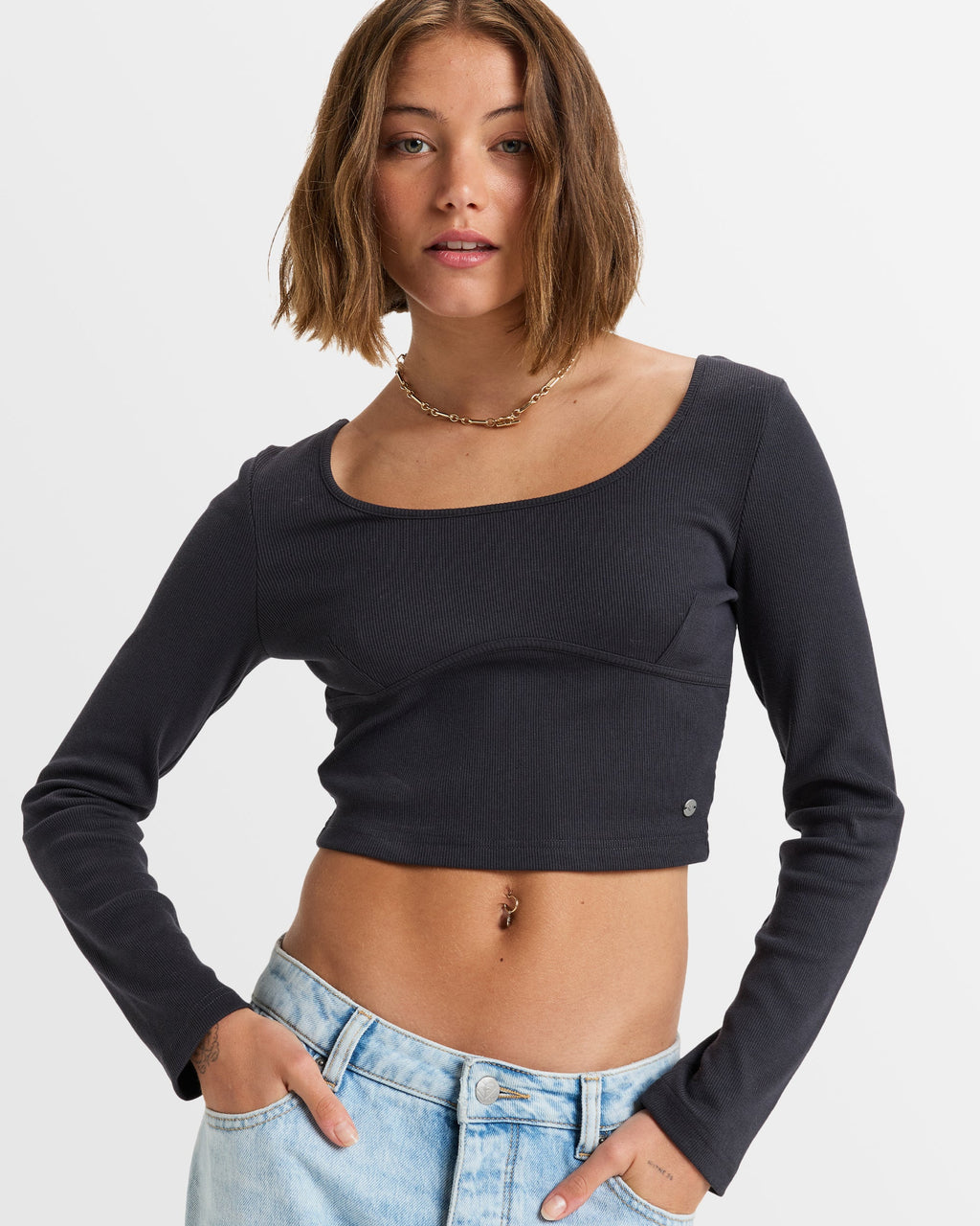 Womens Pretty Please Crop Top