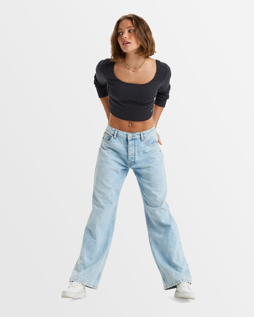 Womens Pretty Please Crop Top