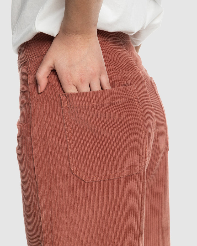 Womens Winter Around Wide Leg Corduroy Pants