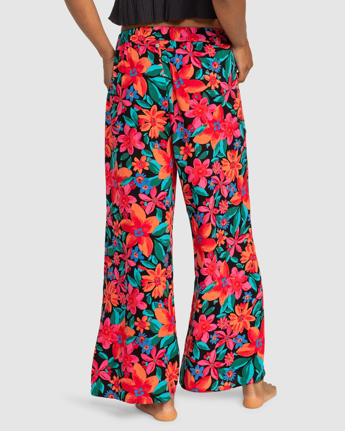 Womens Midnight Avenue Wide Leg Printed Pants