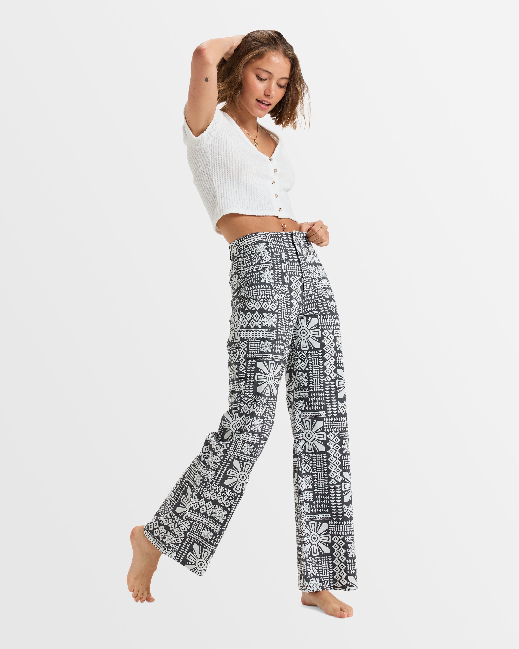 Womens Coastal Cruiser Wide Leg Pants