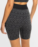 Womens Chill Out Seamless Heart Biker Athletic Shorts