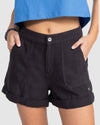 Womens Alta Short Elastic Waist Shorts
