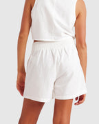 Womens Moonlight Date Elastic Waist Shorts