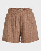 Womens Souvenirs Chaser Elastic Waist Shorts