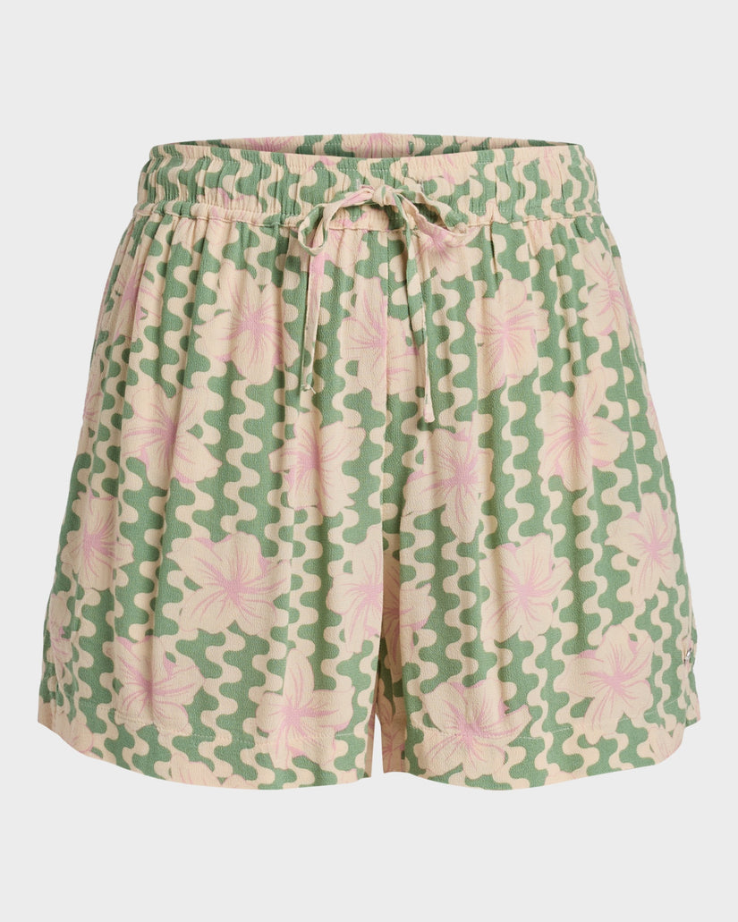 Womens Lekeitio Break High Printed Beach Shorts