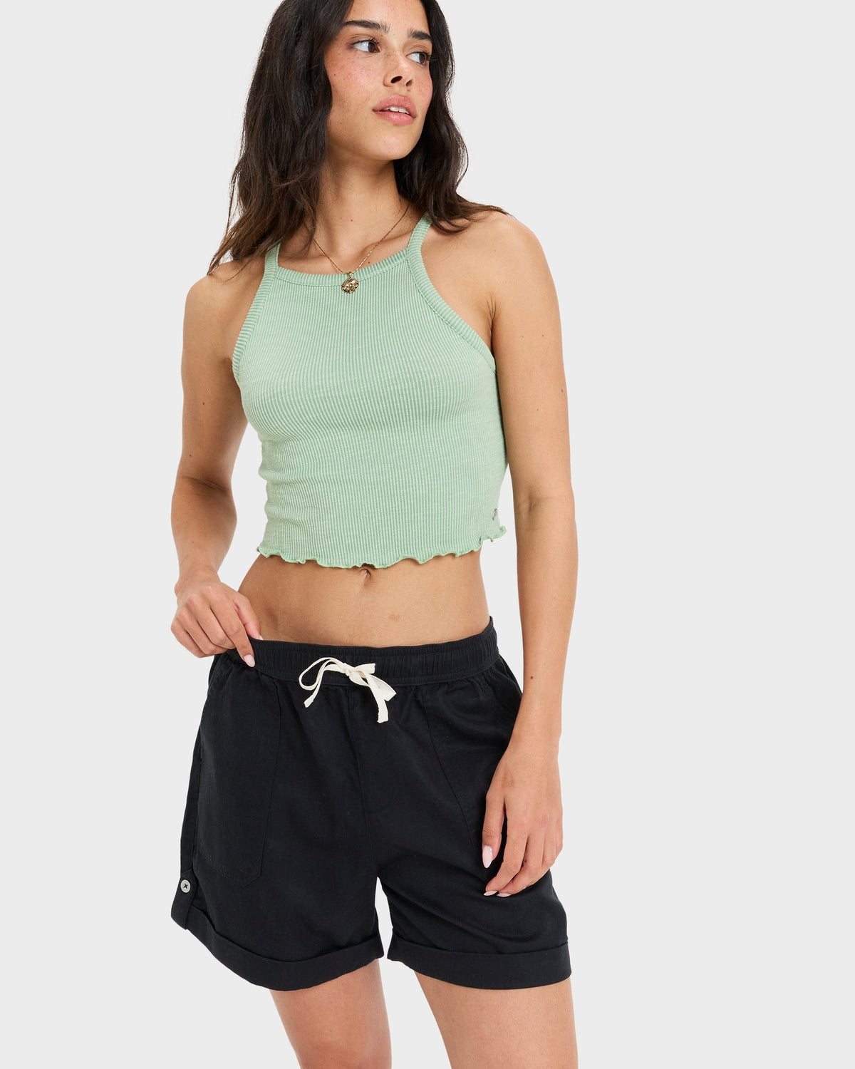 Womens Sweetest Day Elastic Waist Shorts