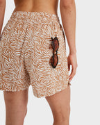 Womens Lekeitio Bay Printed Elastic Waist Shorts