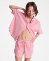 Womens Lekeito Break High Stripe Beach Shorts