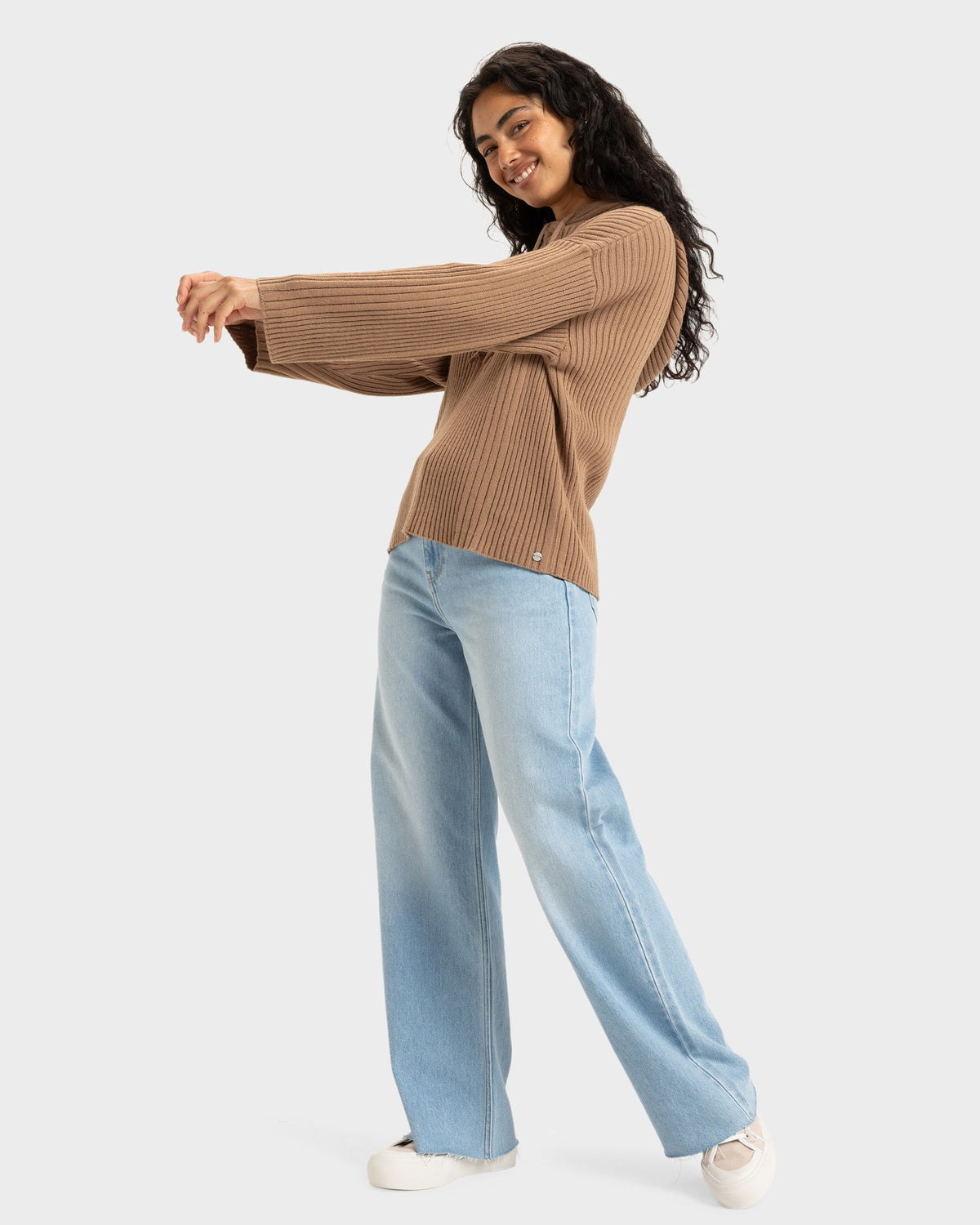 Womens Here We Glow Knitted Jumper
