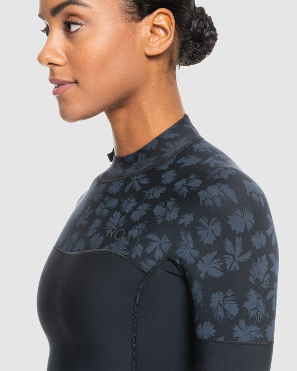 Womens 2mm Swell Series Back Zip Short Sleeve Springsuit