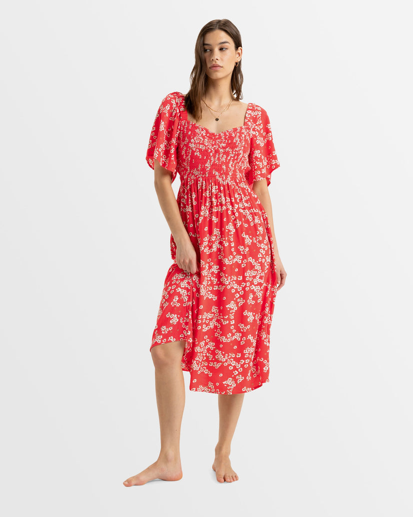 Buy Womens Golden Dawn Midi Fit & Flare Midi Dress by Roxy | Amazon Surf NZ Buy Womens Golden Dawn Midi Fit & Flare Midi Dress by Roxy | Amazon Surf NZ