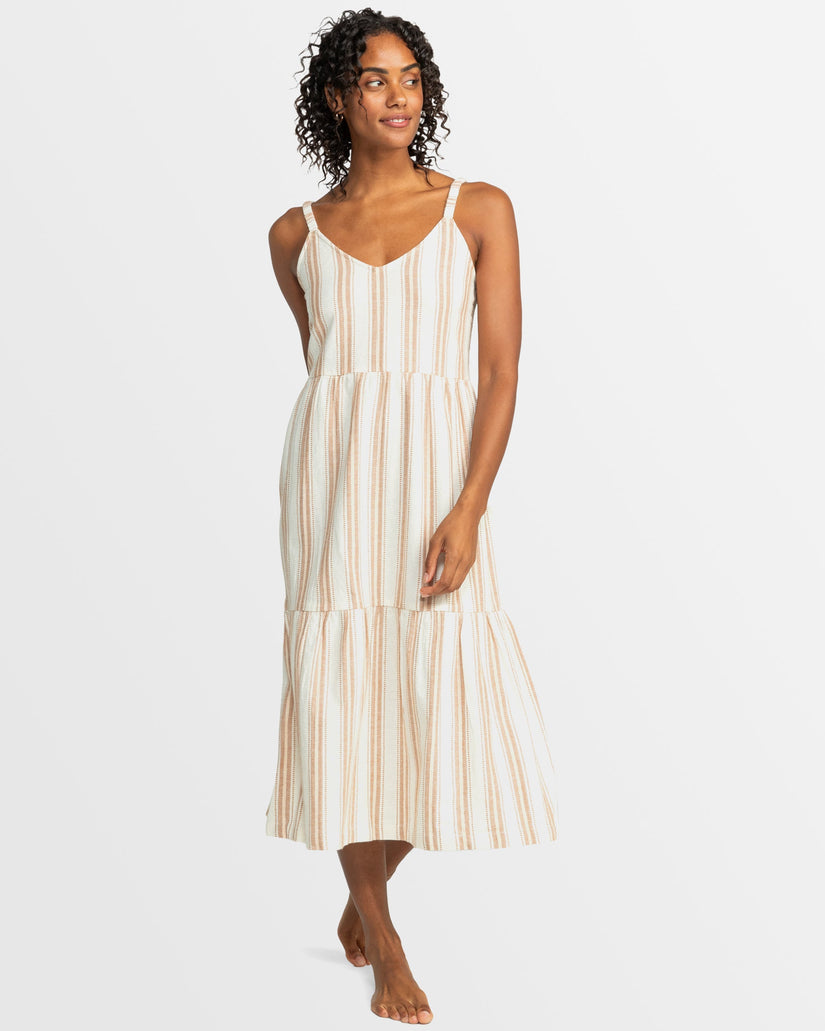 roxy waiting line dress ROXY WAITING LINE MIDI DRESS Blue Surf Shop