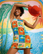 ATLAS PLAYA BLANCA SLIP DRESS