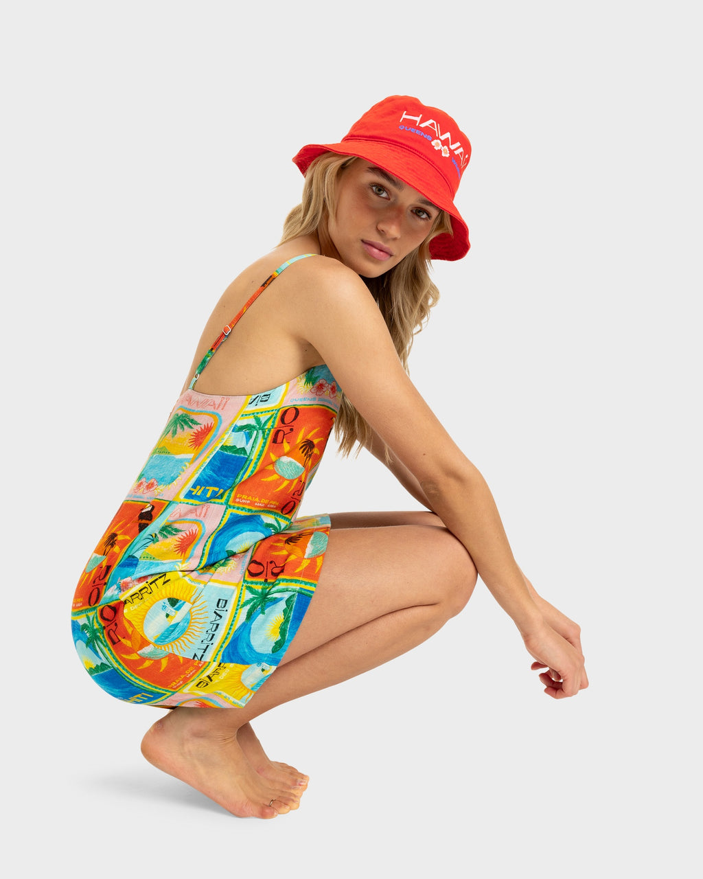 ATLAS PLAYA BLANCA SLIP DRESS