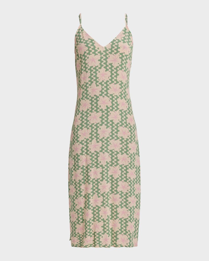 Womens Stay Sunny Slip Midi Dress