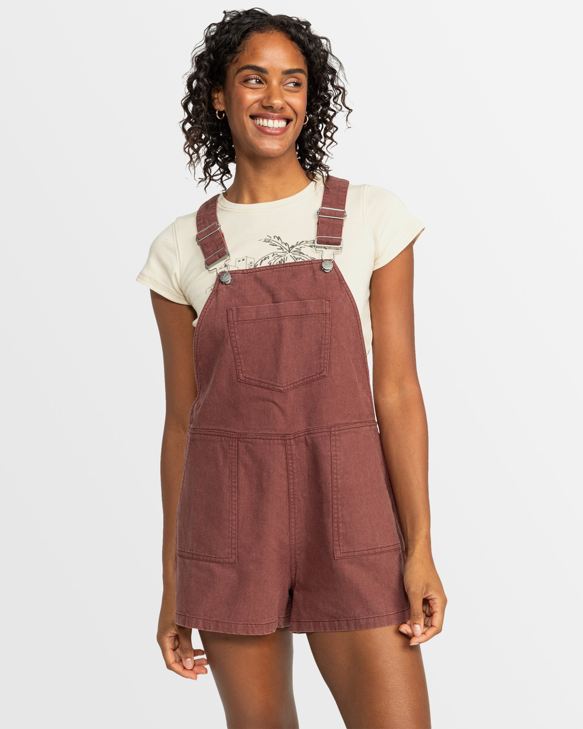 Womens Crystal Coast Short Overalls