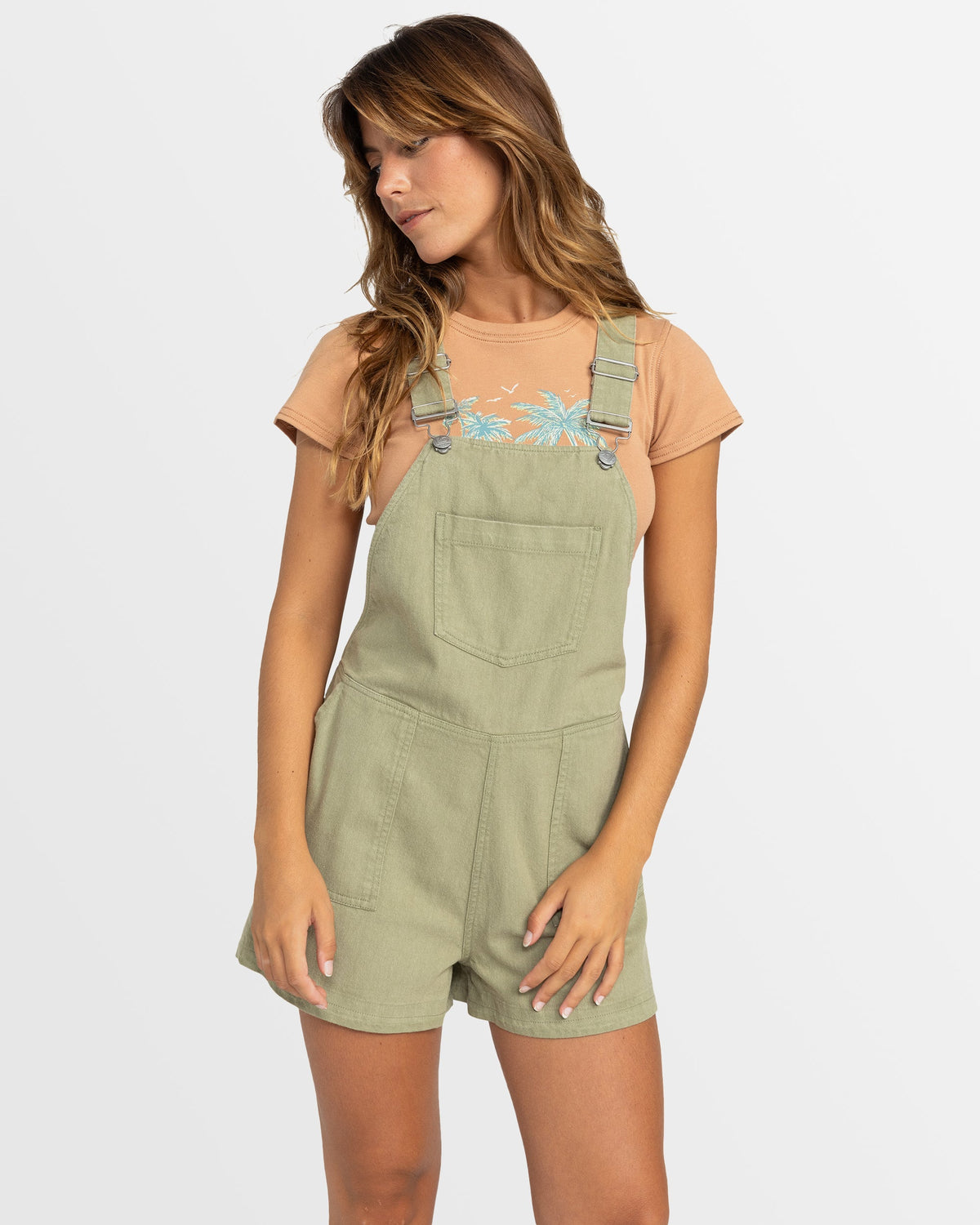 Womens Crystal Coast Short Overalls