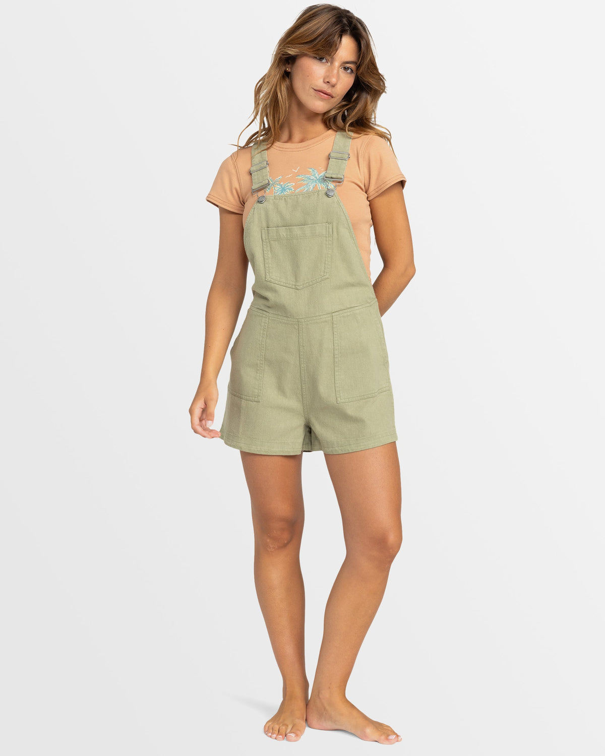 Womens Crystal Coast Short Overalls
