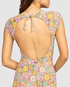 Womens All About Sol Short Sleeve One-Piece Swimsuit