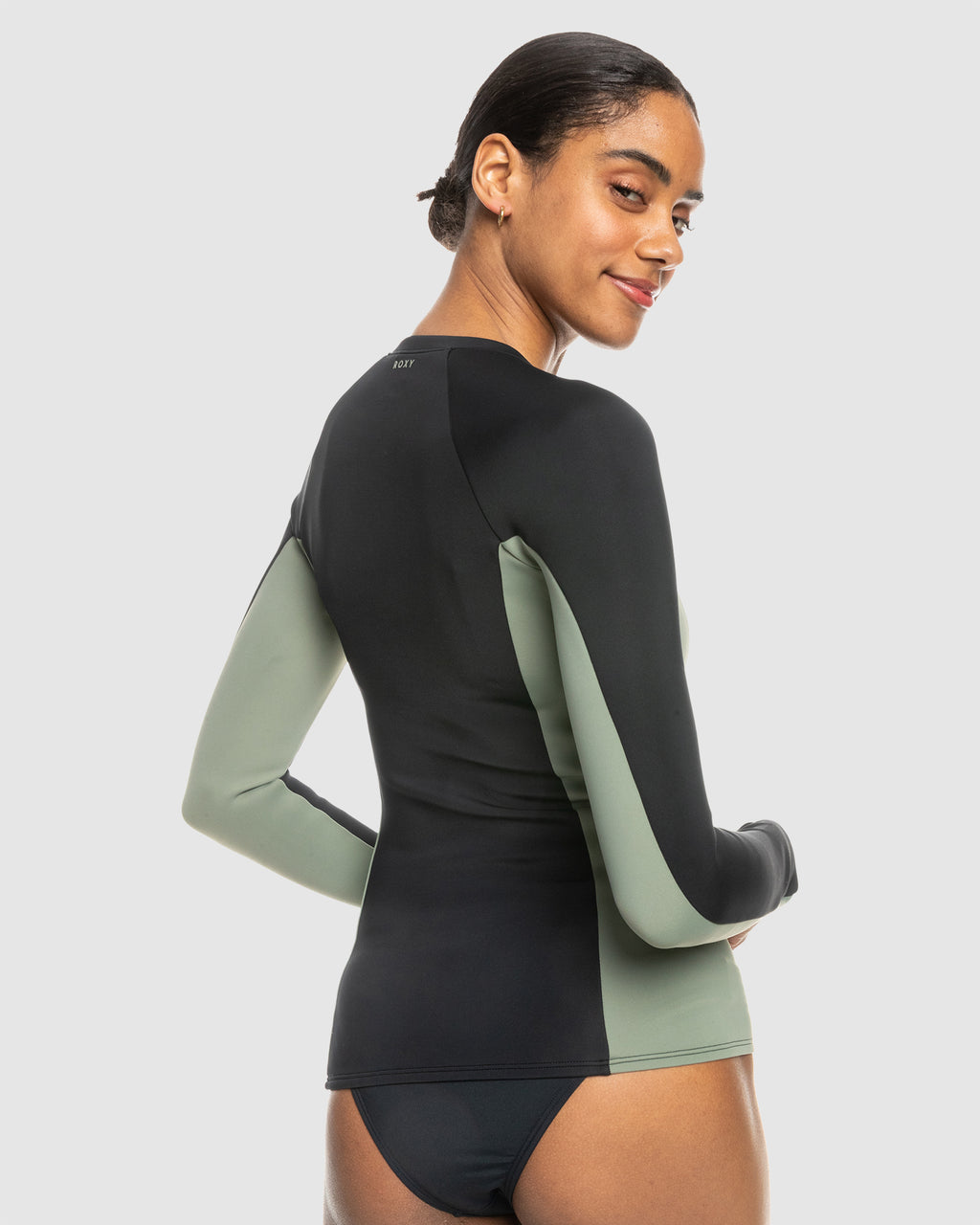 Womens Roxy Pro Wave Zipped Long Sleeve Rash Vest