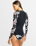 Womens Sunny Floral Lycra UPF 50 Surf Shirt