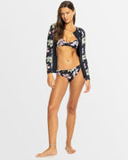 Womens Sunny Floral Lycra UPF 50 Surf Shirt
