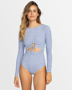 Womens Amber Long Sleeve One Piece Swim Suit
