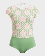 Womens Hibiscus Daze Short Sleeve Rash Vest