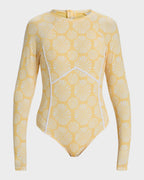 Womens Tropical Tile Rash Vest