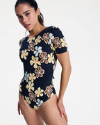 Womens Sun Babe Short sleeve One Piece Rash Vest