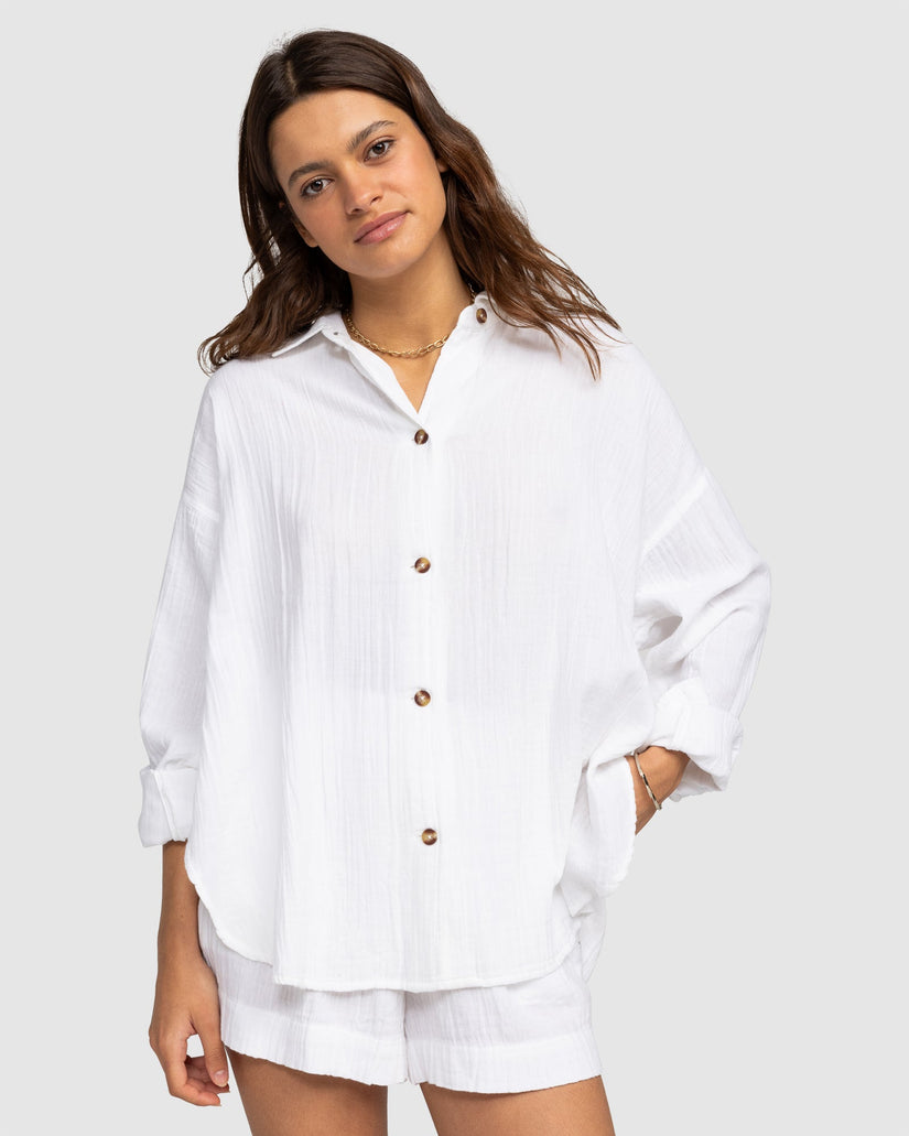Womens Morning Time Long Sleeve Shirt