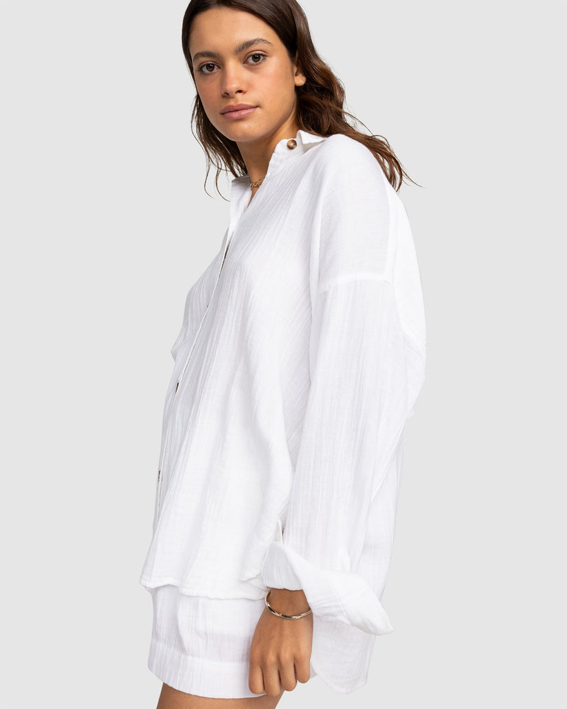 Womens Morning Time Long Sleeve Shirt