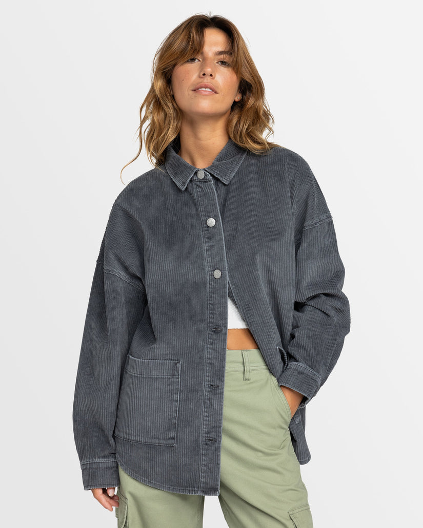 Buy Womens Kick Back Corduroy Shacket by Roxy | Amazon Surf NZ