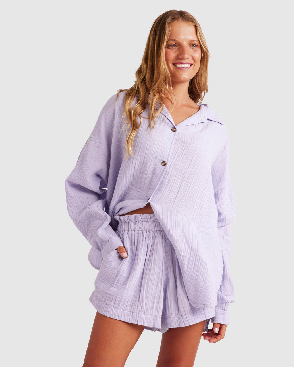 Womens Morning Time Long Sleeve Shirt