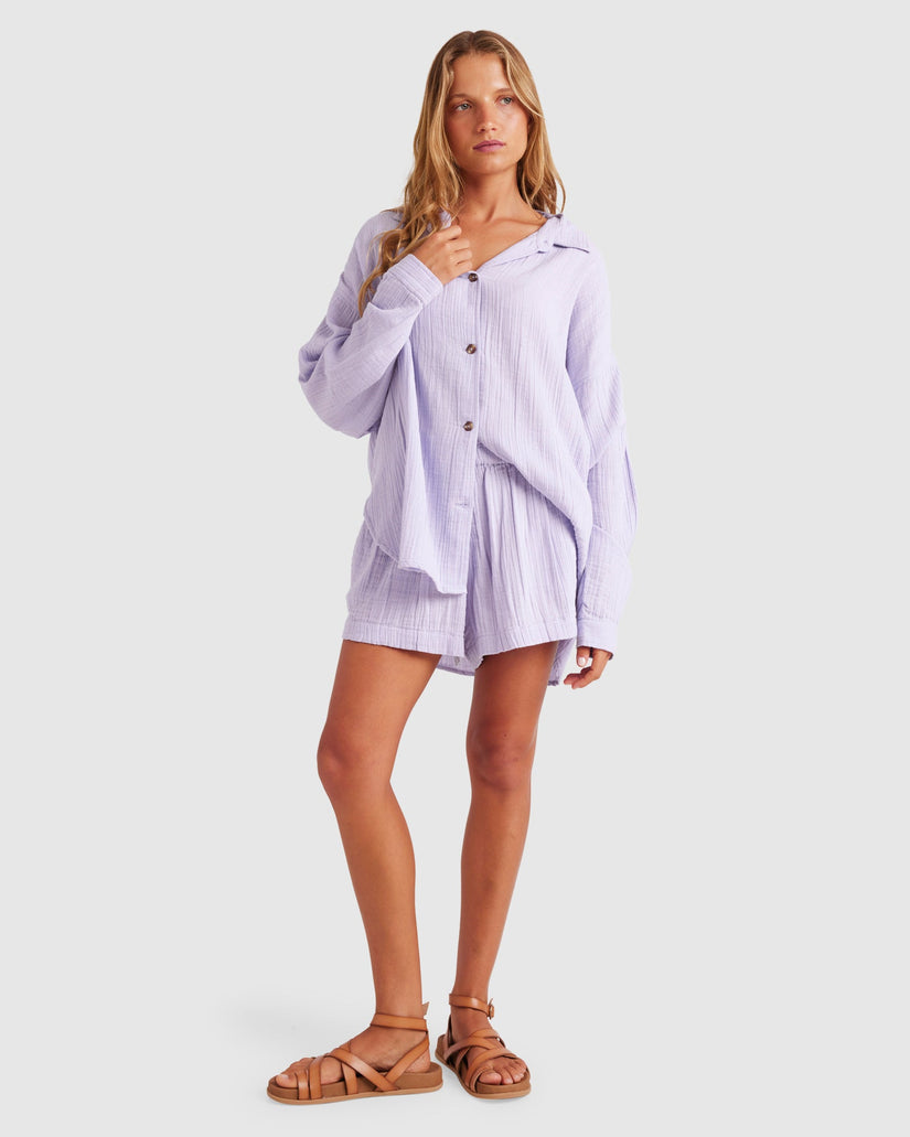 Womens Morning Time Long Sleeve Shirt