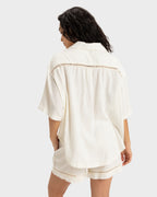 Womens Bisous Fancy Long Sleeve Shirt