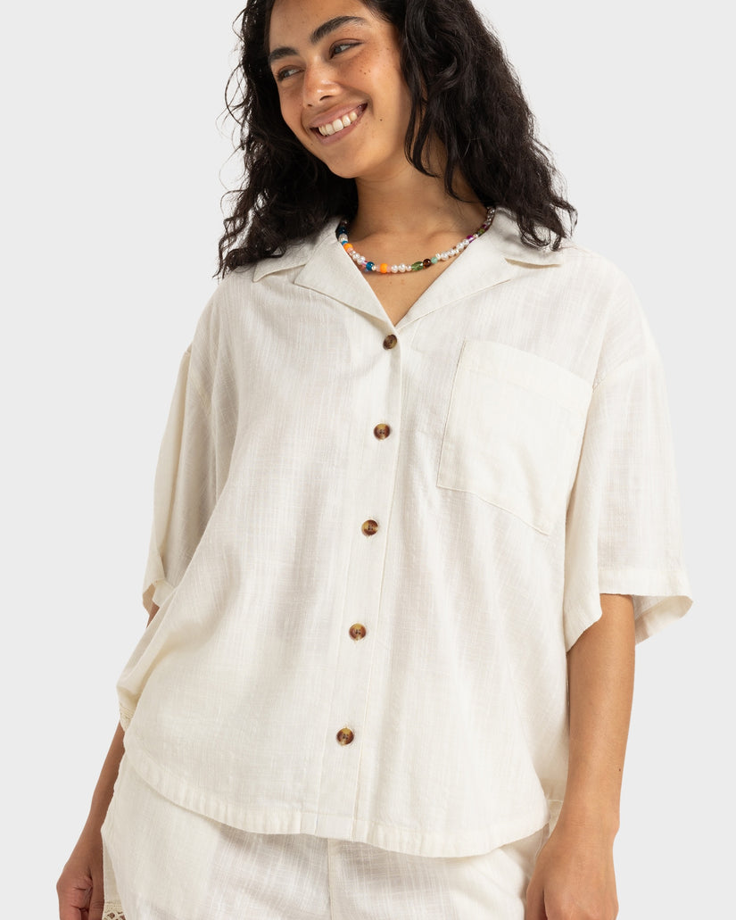 Womens Bisous Fancy Long Sleeve Shirt