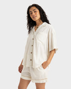 Womens Bisous Fancy Long Sleeve Shirt