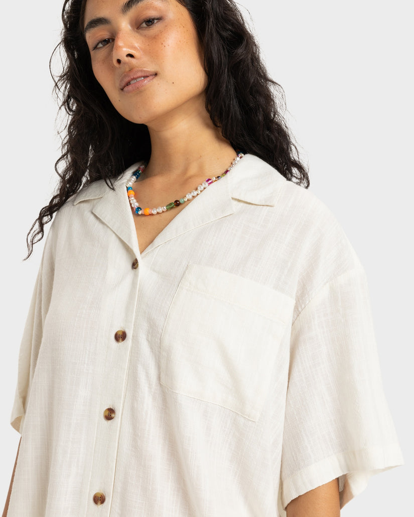 Womens Bisous Fancy Long Sleeve Shirt