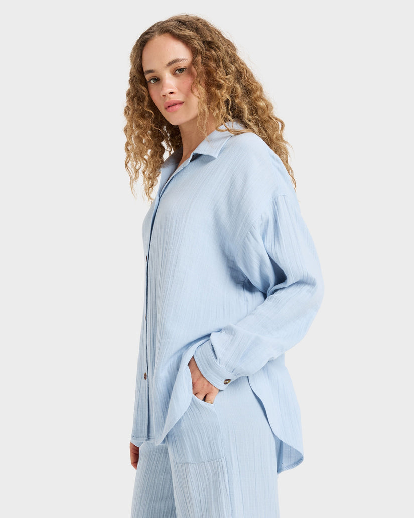 Womens Morning Time Long Sleeve Shirt