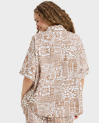 Womens Beachy Nostalgia Slub Short Sleeve Shirt