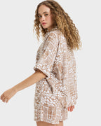 Womens Beachy Nostalgia Slub Short Sleeve Shirt