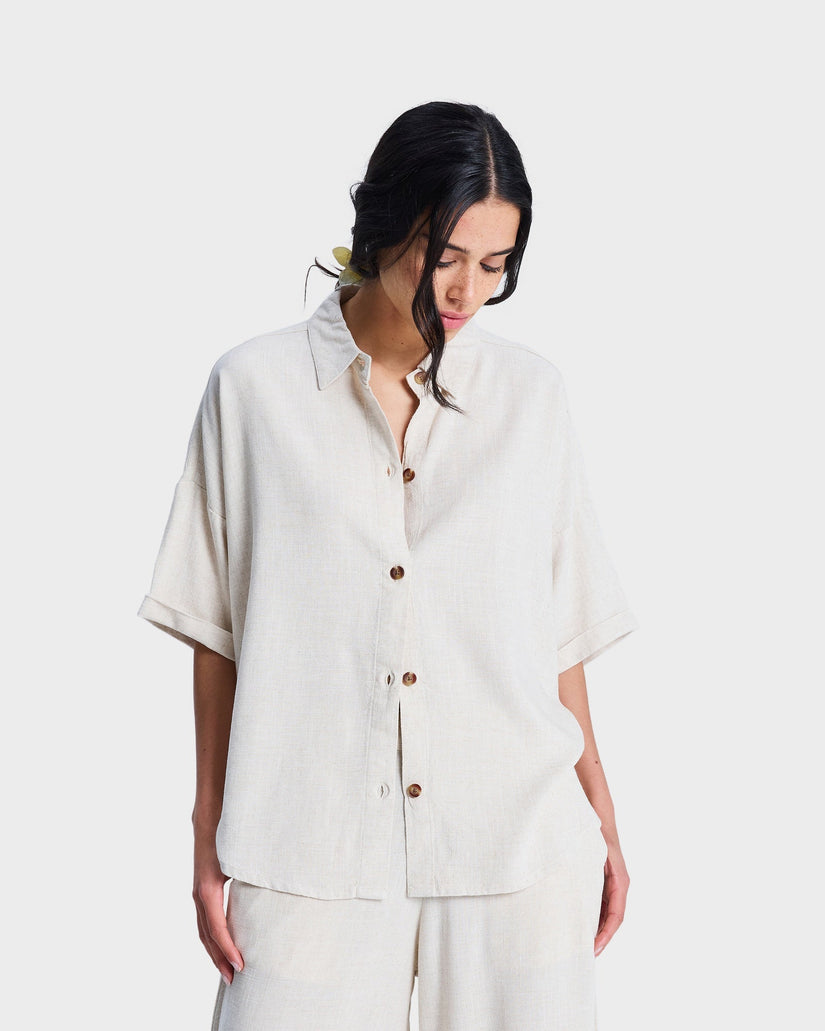 Womens Beachy Short Sleeve Shirt