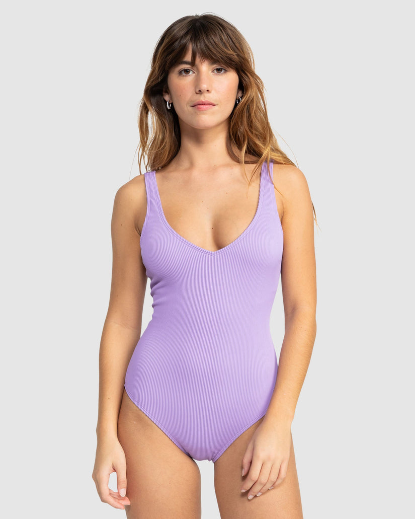 Womens Rib Roxy Love One Piece Swimsuit